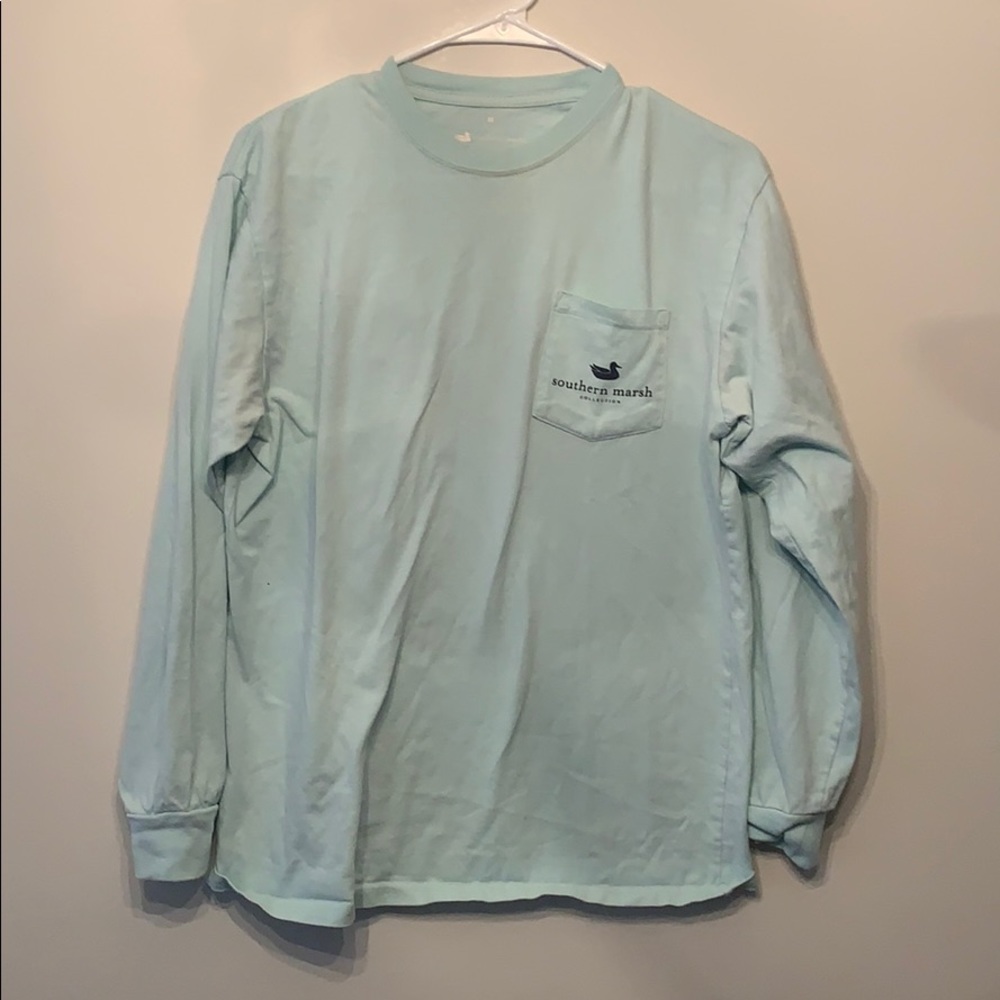 Crazy long sleeve pocket tee